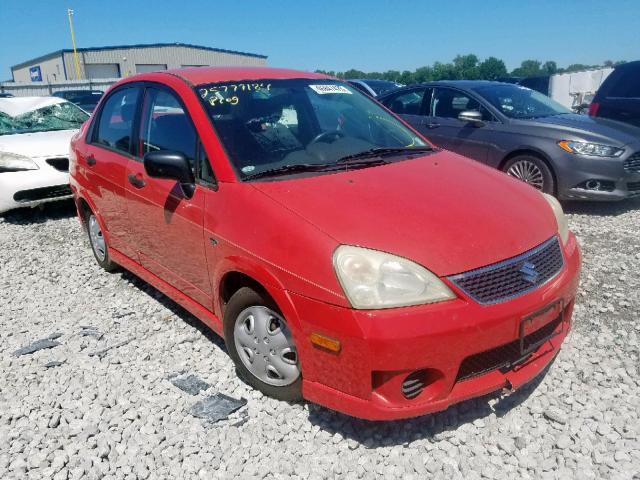 JS2RA62S055256063 - 2005 SUZUKI AERIO S RED photo 1