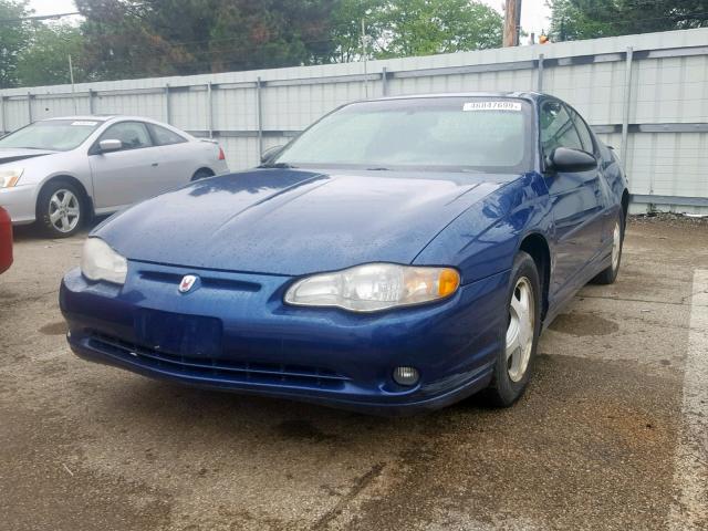 2G1WX12K139156609 - 2003 CHEVROLET MONTE CARL BLUE photo 2