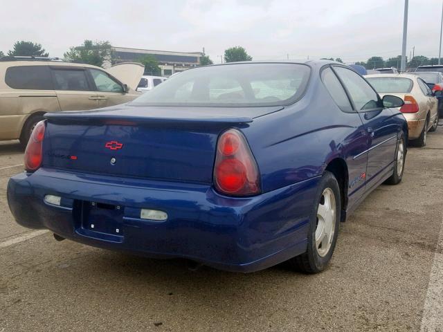 2G1WX12K139156609 - 2003 CHEVROLET MONTE CARL BLUE photo 4