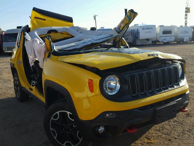 ZACCJBCB4HPF18847 - 2017 JEEP RENEGADE T YELLOW photo 1