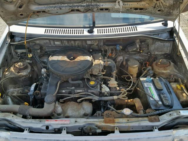 KNJBT06K0K6159087 - 1989 FORD FESTIVA L SILVER photo 7