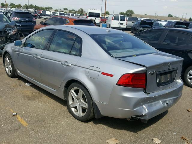 19UUA66276A033849 - 2006 ACURA 3.2TL SILVER photo 3