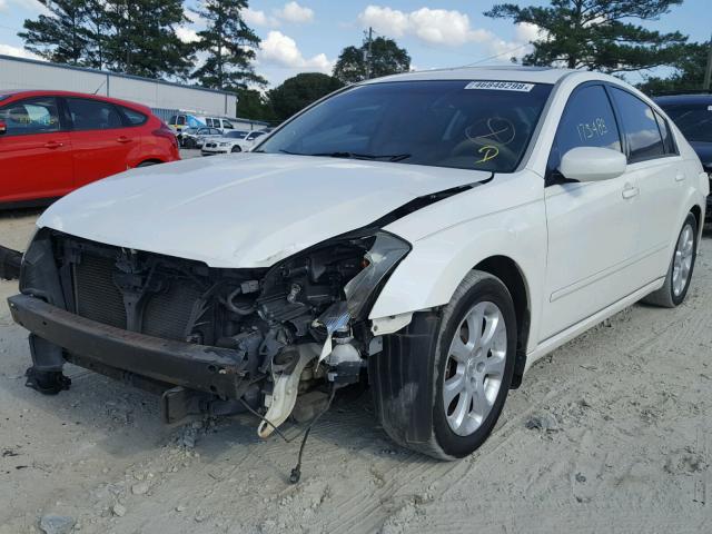 1N4BA41E27C847415 - 2007 NISSAN MAXIMA SE WHITE photo 2