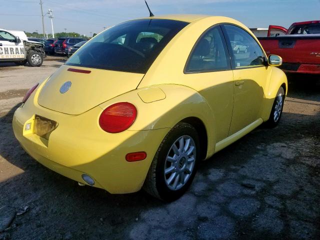 3VWCK21CX4M403074 - 2004 VOLKSWAGEN NEW BEETLE Sarı foto 4
