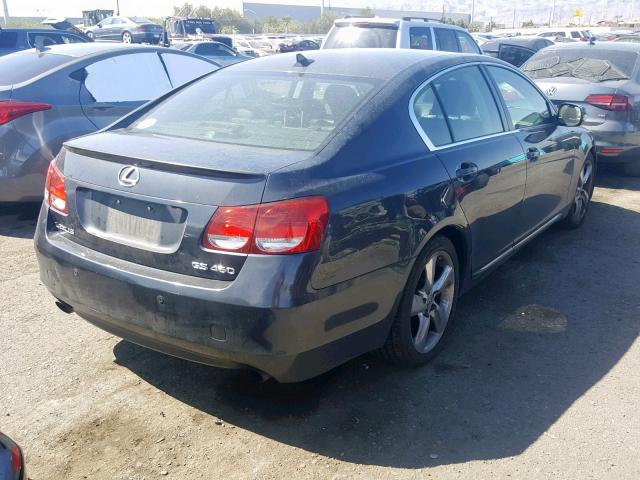 JTHBL96S885000466 - 2008 LEXUS GS 460 GRAY photo 4