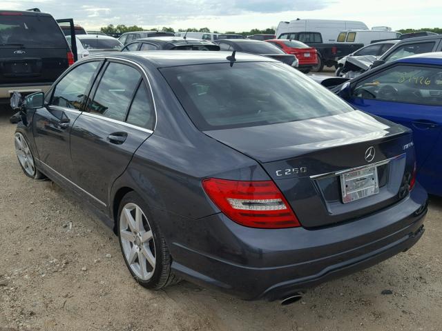 WDDGF4HBXEA953896 - 2014 MERCEDES-BENZ C 250 GRAY photo 3