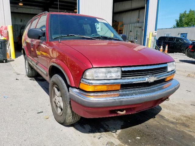 1GNDT13W7X2172126 - 1999 CHEVROLET BLAZER RED photo 1