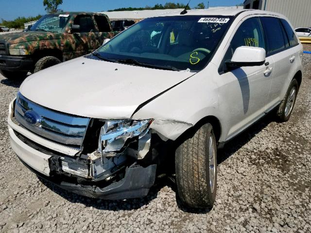 2FMDK3JC0ABA83799 - 2010 FORD EDGE SEL WHITE photo 2