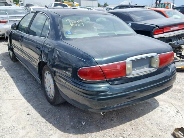 1G4HP54K324107669 - 2002 BUICK LESABRE CU GREEN photo 3