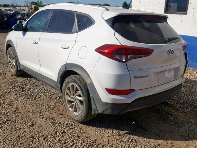 KM8J3CA49GU256988 - 2016 HYUNDAI TUCSON LIM WHITE photo 3