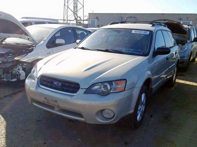 4S4BP61C657370122 - 2005 SUBARU LEGACY OUT GRAY photo 2