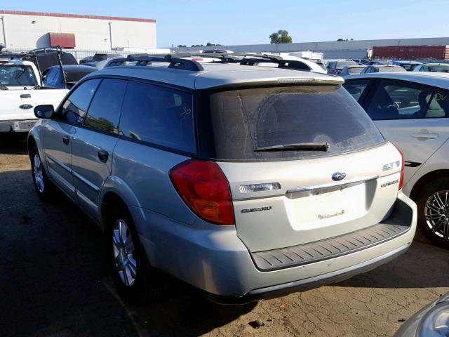 4S4BP61C657370122 - 2005 SUBARU LEGACY OUT GRAY photo 3