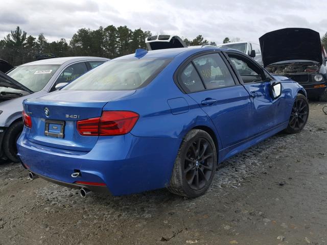 WBA8B7C55GK703795 - 2016 BMW 340 XI BLUE photo 4