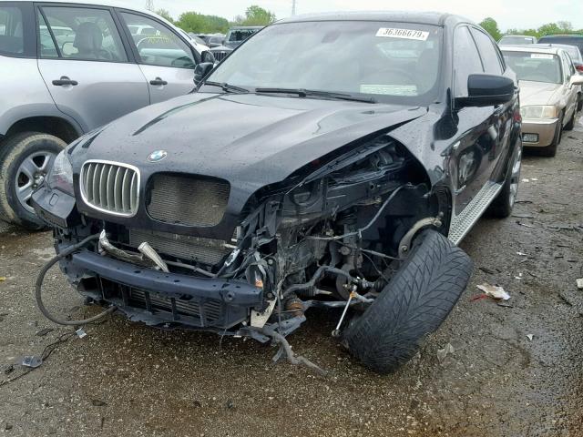 5UXFG43599L222566 - 2009 BMW X6 XDRIVE3 BLACK photo 2