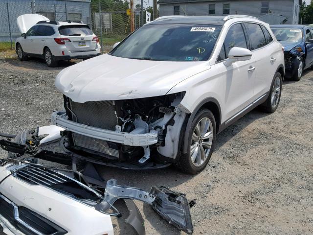 2LMTJ8LP6GBL55099 - 2016 LINCOLN MKX RESERV WHITE photo 2