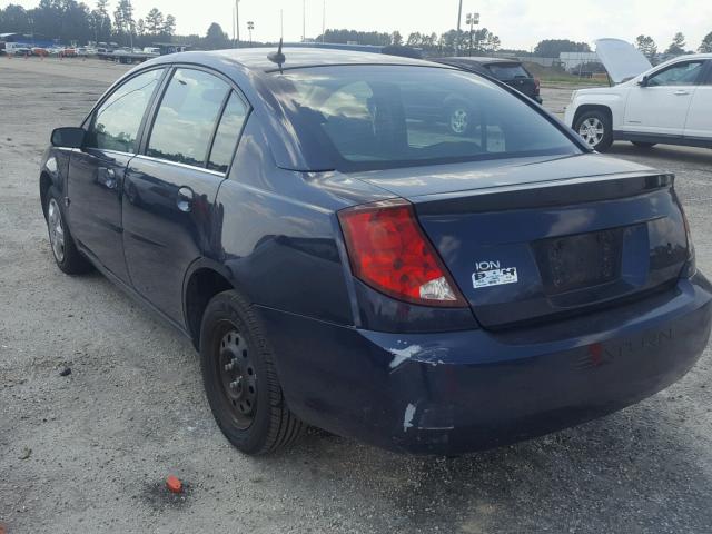 1G8AJ55F87Z129373 - 2007 SATURN ION LEVEL BLUE photo 3