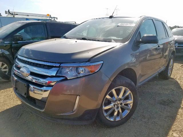 2FMDK4JC3CBA79853 - 2012 FORD EDGE SEL BROWN photo 2