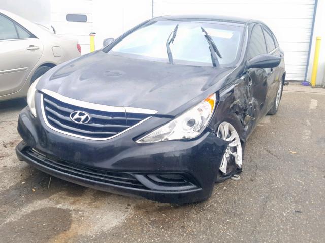 5NPEB4AC9BH173554 - 2011 HYUNDAI SONATA GLS BLACK photo 2