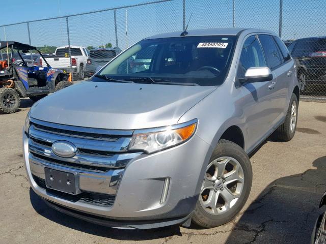 2FMDK3JC8CBA04625 - 2012 FORD EDGE SEL SILVER photo 2