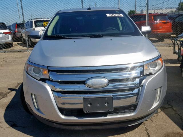 2FMDK3JC8CBA04625 - 2012 FORD EDGE SEL SILVER photo 9