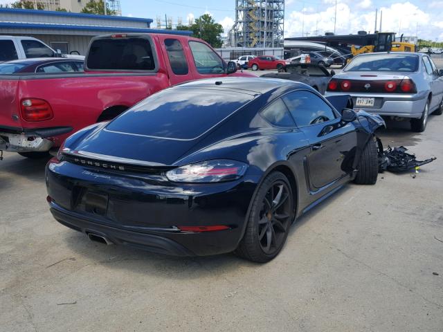 WP0AA2A85JK260210 - 2018 PORSCHE CAYMAN BLACK photo 4