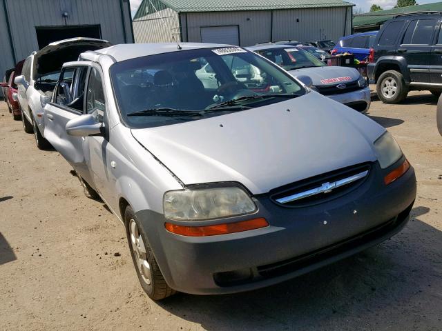 KL1TD666X6B544011 - 2006 CHEVROLET AVEO BASE ვერცხლისფერი ფოტო 1