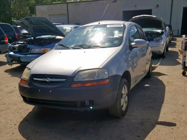 KL1TD666X6B544011 - 2006 CHEVROLET AVEO BASE ვერცხლისფერი ფოტო 2