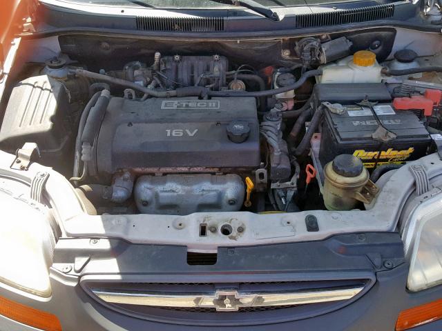 KL1TD666X6B544011 - 2006 CHEVROLET AVEO BASE ვერცხლისფერი ფოტო 7