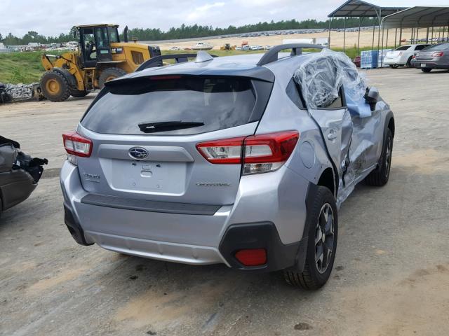 JF2GTADC7JH286336 - 2018 SUBARU CROSSTREK SILVER photo 4