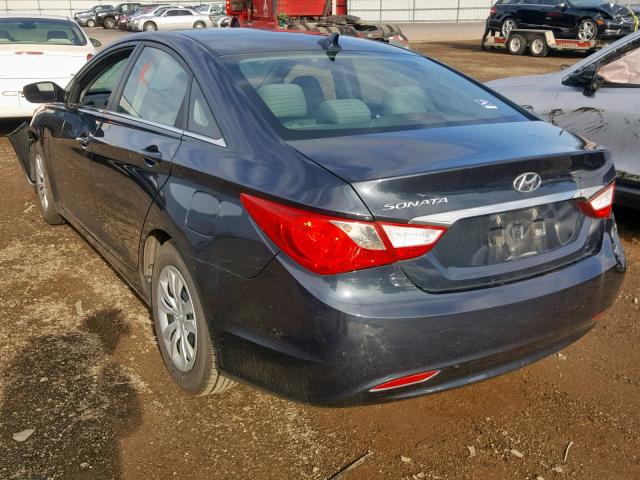 5NPEB4AC3BH149752 - 2011 HYUNDAI SONATA GLS BLUE photo 3