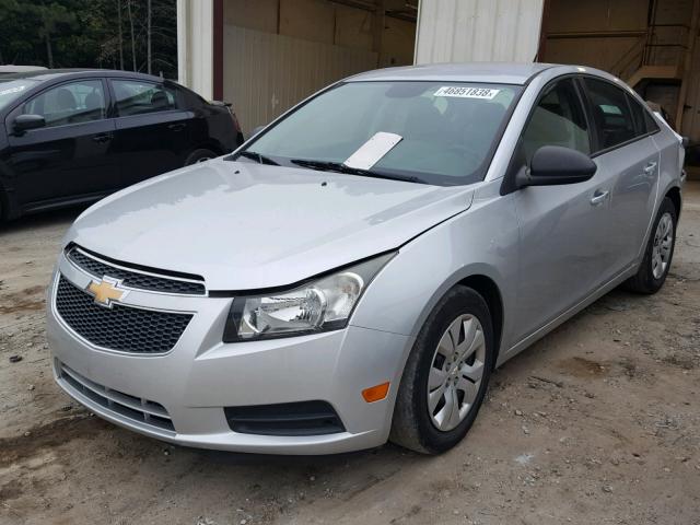 1G1PA5SH5D7260055 - 2013 CHEVROLET CRUZE LS SILVER photo 2