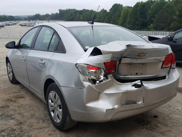 1G1PA5SH5D7260055 - 2013 CHEVROLET CRUZE LS SILVER photo 3