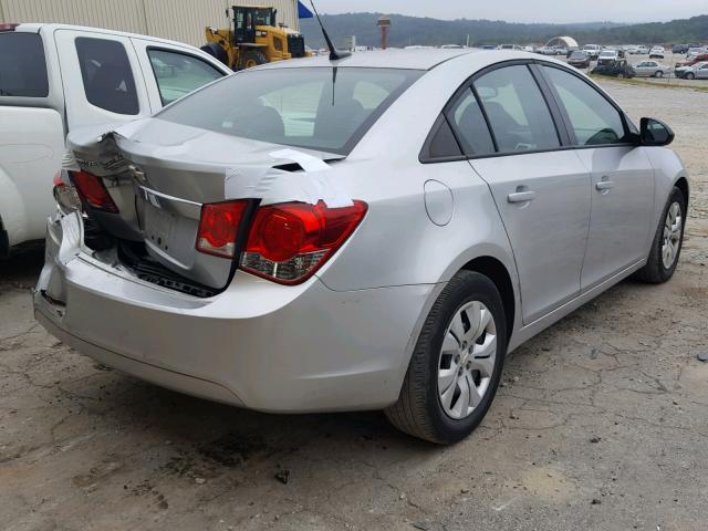 1G1PA5SH5D7260055 - 2013 CHEVROLET CRUZE LS SILVER photo 4