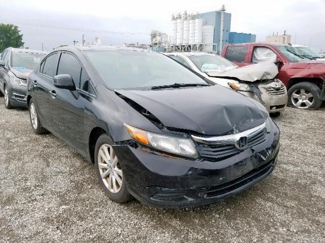 2HGFB2F95CH536773 - 2012 HONDA CIVIC EXL 黑色 照片 1