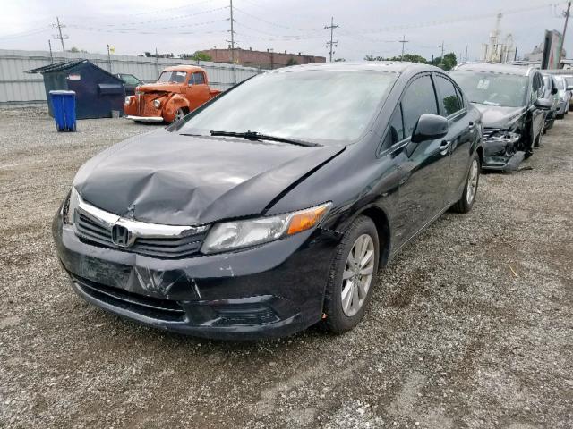 2HGFB2F95CH536773 - 2012 HONDA CIVIC EXL 黑色 照片 2