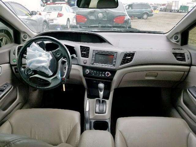 2HGFB2F95CH536773 - 2012 HONDA CIVIC EXL 黑色 照片 9