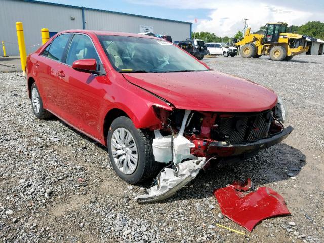 4T1BF1FK2CU519369 - 2012 TOYOTA CAMRY BASE RED photo 1