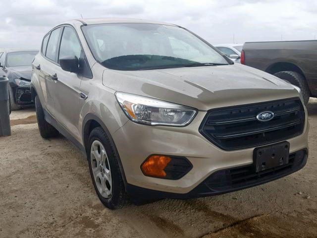 1FMCU0F79HUE09247 - 2017 FORD ESCAPE S TAN photo 1