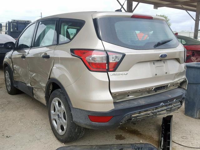 1FMCU0F79HUE09247 - 2017 FORD ESCAPE S TAN photo 3