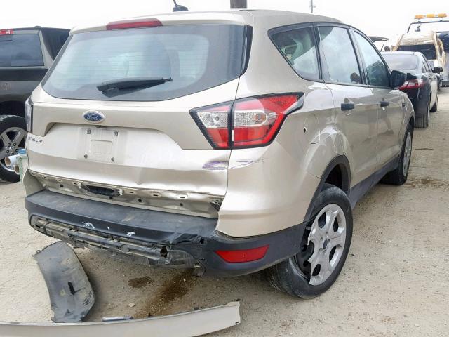 1FMCU0F79HUE09247 - 2017 FORD ESCAPE S TAN photo 4