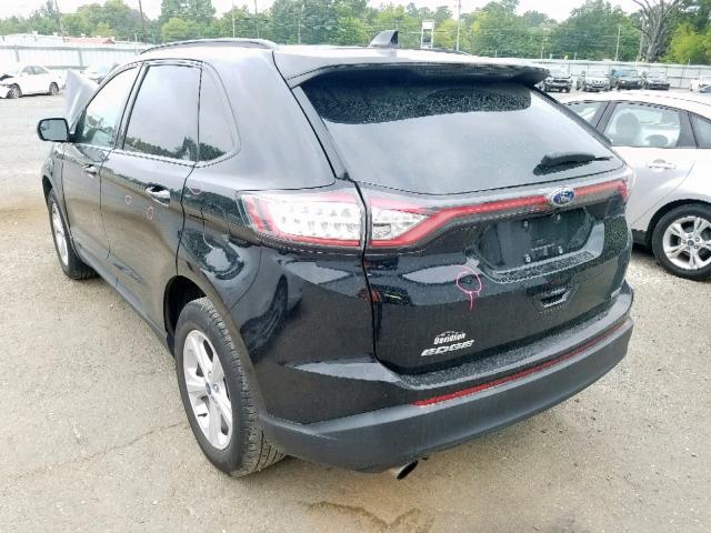 2FMPK4G94HBB33810 - 2017 FORD EDGE SE BLACK photo 3