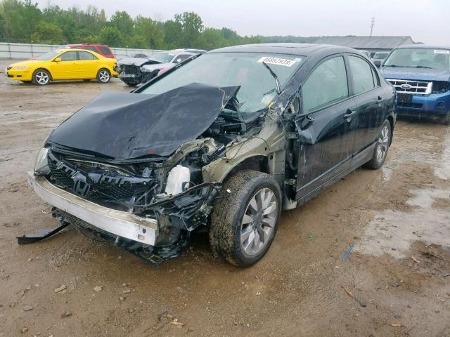 1HGFA16929L003319 - 2009 HONDA CIVIC EXL 黑色 照片 2