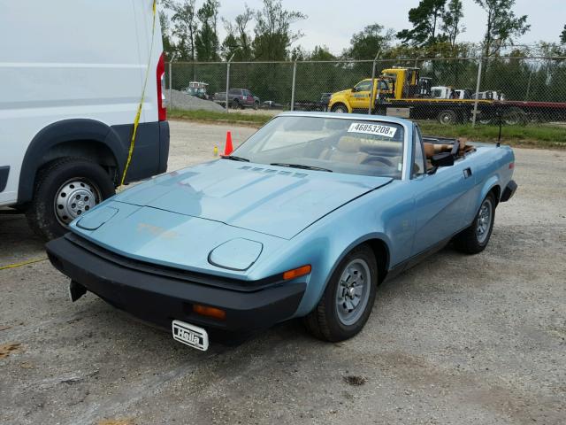 TPVDV8AT213807 - 1980 TRIUMPH CAR TR7 BLUE photo 2