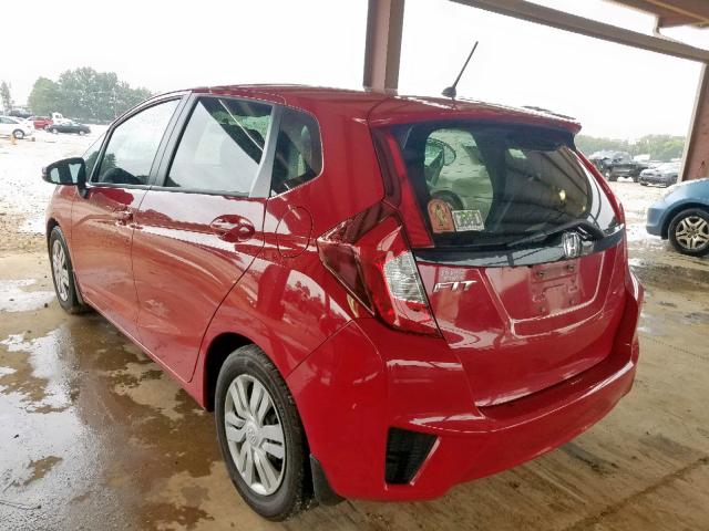 JHMGK5H55GX030312 - 2016 HONDA FIT LX RED photo 3