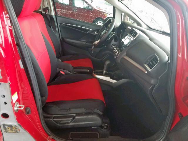 JHMGK5H55GX030312 - 2016 HONDA FIT LX RED photo 5