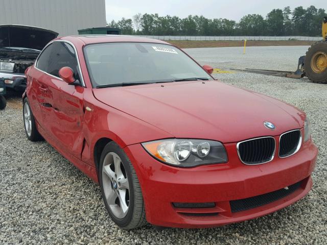 WBAUP735X9VK76549 - 2009 BMW 128 I RED photo 1