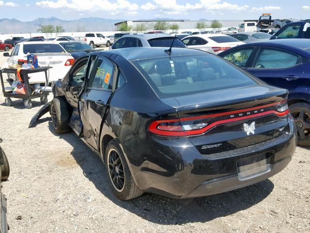 1C3CDFBBXGD550932 - 2016 DODGE DART SXT BLACK photo 3