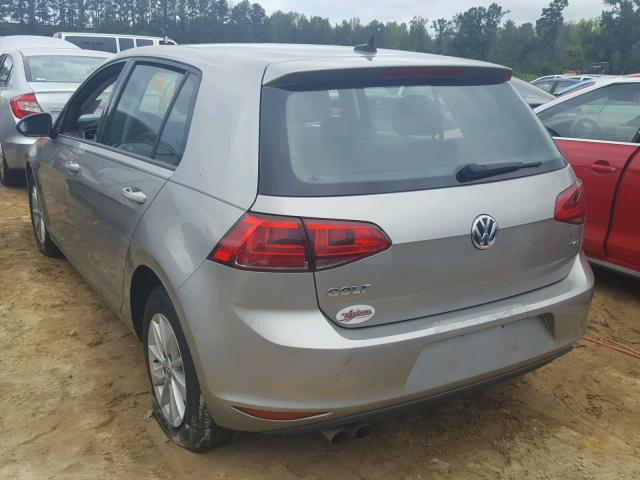 3VW217AU8HM019997 - 2017 VOLKSWAGEN GOLF S SILVER photo 3