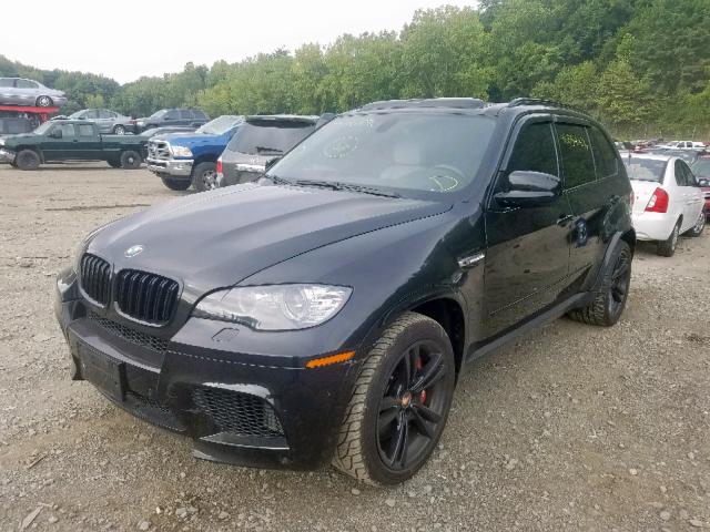 5YMGY0C51BLK26698 - 2011 BMW X5 M BLACK photo 2