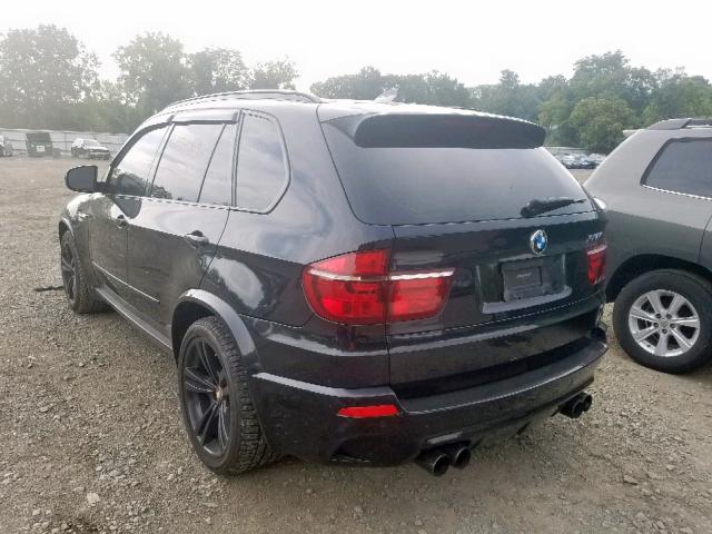 5YMGY0C51BLK26698 - 2011 BMW X5 M BLACK photo 3